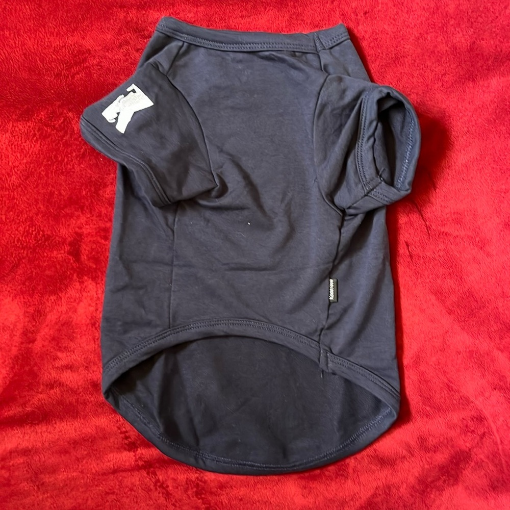 Dog shirt, blue, thick warm material